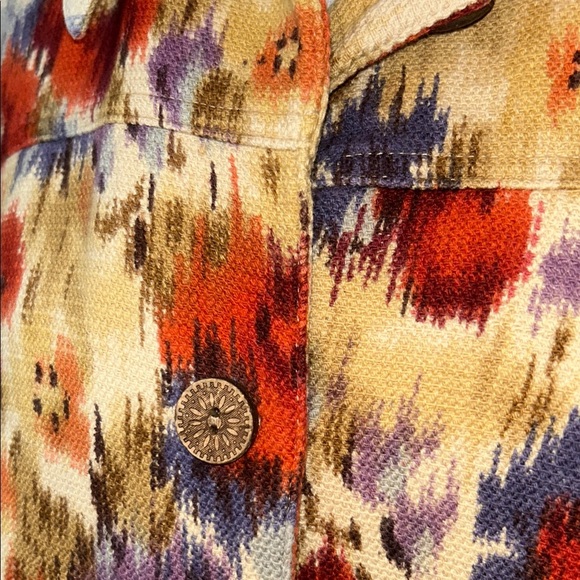 Chico’s Fall Floral  Button-Up Jacket Size XL - Picture 3 of 9